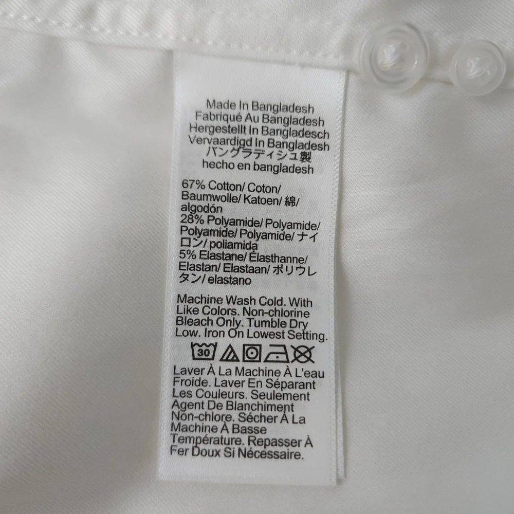 J. Crew Bowery Performance Stretch Dress Shirt With Spread Collar